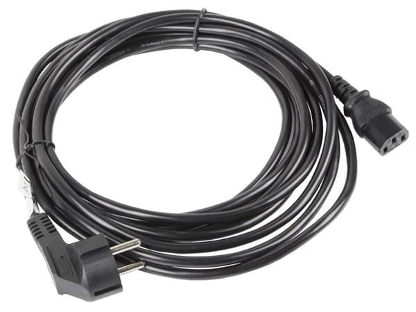 Lanberg CA-C13C-11CC-0100-BK strømkabel Sort 10 m C13 kobling CEE7/7