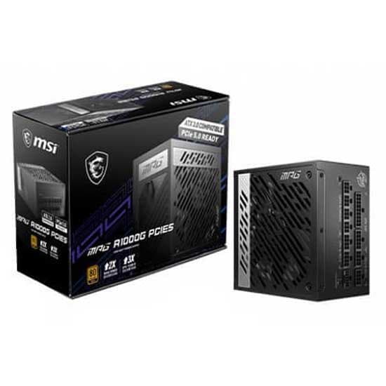 Msi Modulær Strømforsyning A1000g 80 Plus Gold 1000w Søvfarvet