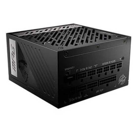 Msi Modulær Strømforsyning A1000g 80 Plus Gold 1000w Søvfarvet Sort