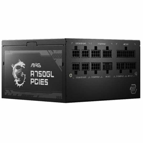 Msi Modulær Strømforsyning Mag A750gl 80 Plus Gold 750w Sort