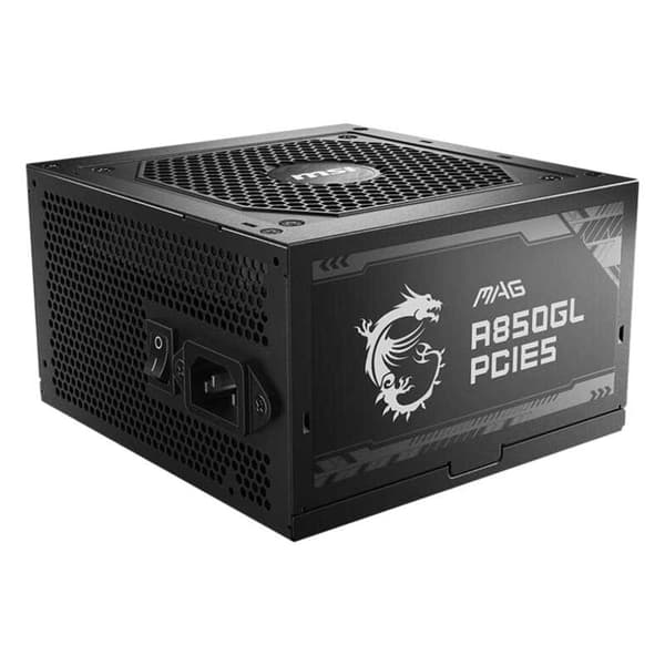 Msi Modulær Strømforsyning Mag A850gl 80 Plus Gold 850w Sort Sort