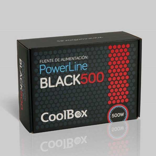 Coolbox Strømforsyning Coo-fapw500-bk Powerline 500w Sort