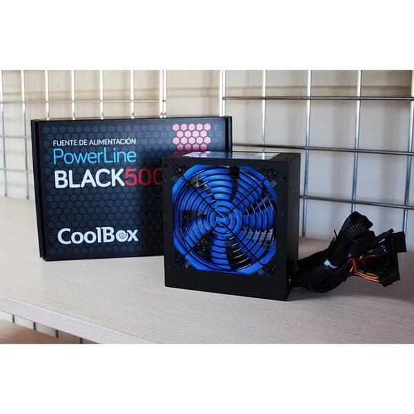 Coolbox Strømforsyning Coo-fapw500-bk Powerline 500w Sort