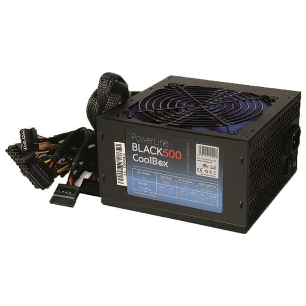 Coolbox Strømforsyning Coo-fapw500-bk Powerline 500w Sort