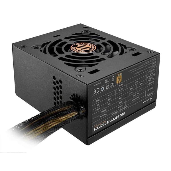 Sharkoon Strømforsyning Silentstorm 450w 80 Plus Bronze Sort Sort