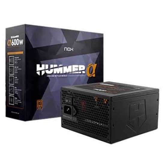 Nox Strømforsyning Hummer Alpha X 600w Sort Sort