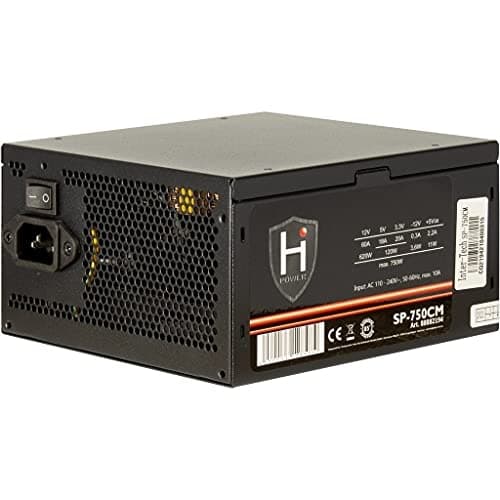 Inter-Tech HiPower SP-750CM strømforsyning 750 W 20+4 pin ATX ATX sort (88882194)