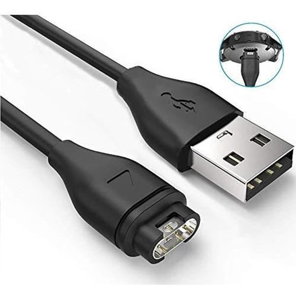 USB-laddare Strömförsörjning för Garmin Fenix 5 5S 5X Plus Fenix 6 6S 6X Pro Sapphire Forerunner 935 945 45 45S 245 Approach S10 S40 S