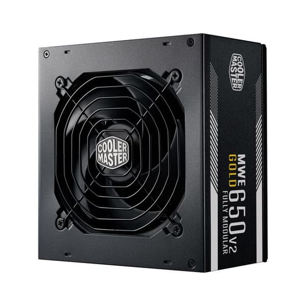 Strömförsörjning - COOLER MASTER - MWE Gold 650W FM V2 - 100% modulär - 80 Plus GOLD - 5 års garanti Svart