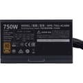 Miniatyrbild 3 av 4: COOLER MASTER MWE Bronze 750W V2 - 750W strömförsörjning - 230V (80 Plus Bronze certifierad 5 års garanti) Svarta platta kablar