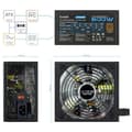 Miniatyrbillede 4 af 10: Tooq Strømforsyning Xtreme Gaming Energy Ii 600w 80+ Sort