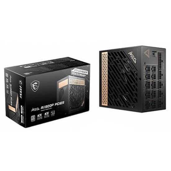 Msi Modulær Strømforsyning Ai1300p 80 Plus Platinum 1300w Søvfarvet
