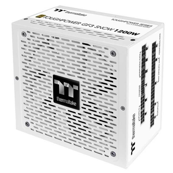 Thermaltake Modulær Strømforsyning Toughpower Gf3 Snow 80+ Gold 1200w Transparent Hvid