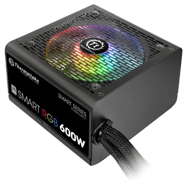 Thermaltake Strømforsyning Smart Rgb 600w Sort Sort