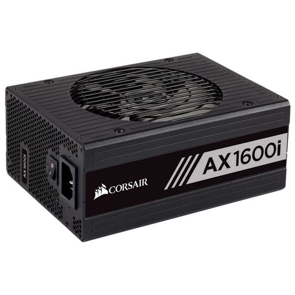 Corsair Modulær Strømforsyning Ax1600i 1600w 80 Plus Titanium Sort