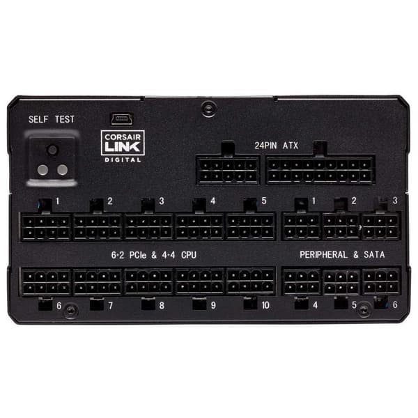 Corsair Modulær Strømforsyning Ax1600i 1600w 80 Plus Titanium Sort