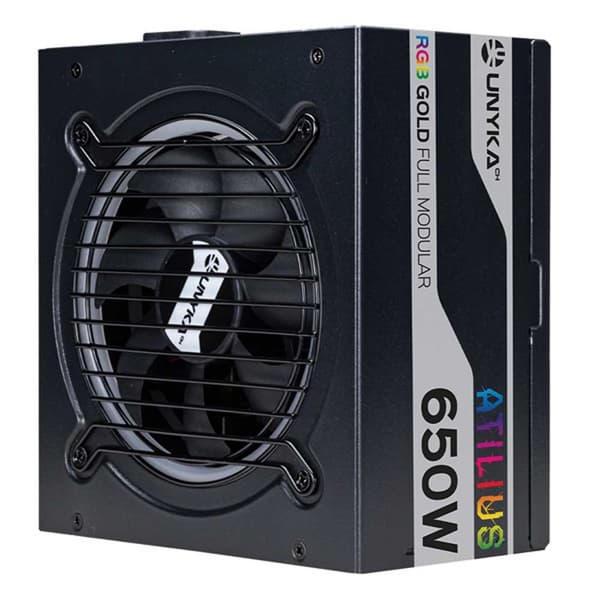 Unykach Strømforsyning Atilius Rgb Atx 650w Transparent