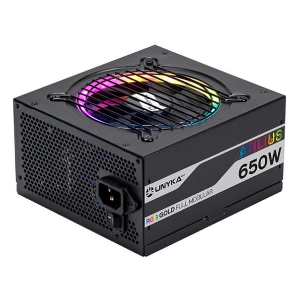 Unykach Strømforsyning Atilius Rgb Atx 650w Transparent