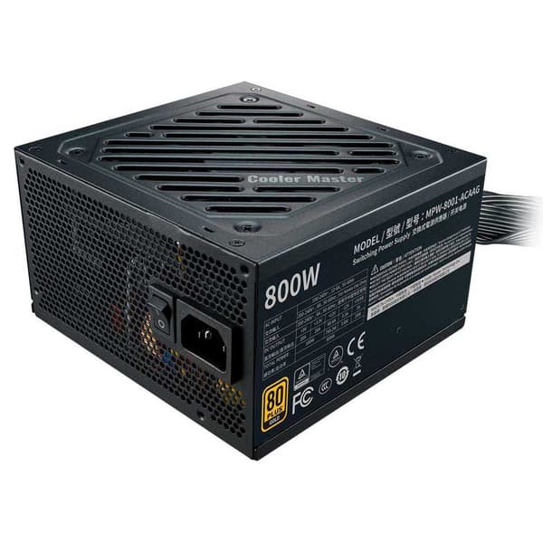 Cooler Master Strømforsyning G800 Gold 800w 80 Plus Gold Bulk Sort