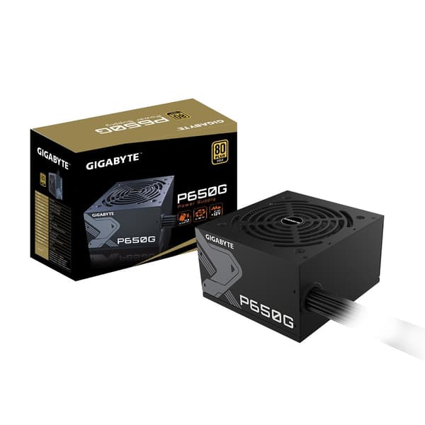 Gigabyte GP-P650G strømforsyningsenhed 650 W 20+4 pin ATX ATX Sort