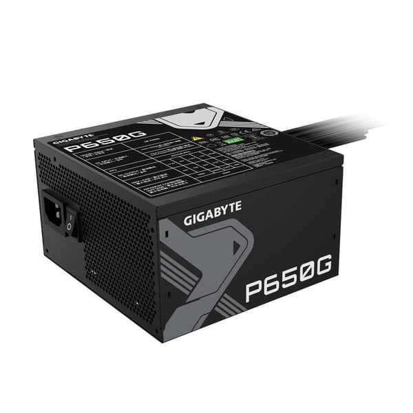 Gigabyte GP-P650G strømforsyningsenhed 650 W 20+4 pin ATX ATX Sort