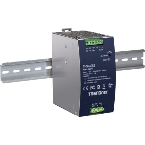 TRENDNET 240W 52V DC 4.61A AC TO DC DIN-RAIL PSP MED PFC-FUNKTION (TI-S24052)