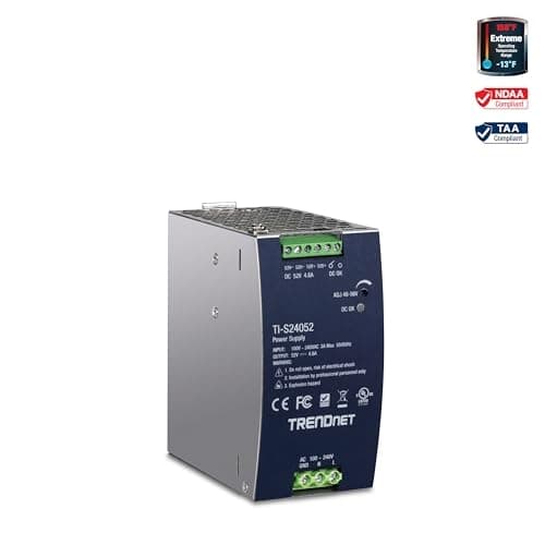 TRENDNET 240W 52V DC 4.61A AC TO DC DIN-RAIL PSP MED PFC-FUNKTION (TI-S24052)
