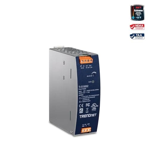 TRENDNET 150W 52V DC 2,89A AC TO DC DIN-RAIL PSP MED PFC-FUNKTION (TI-S15052)