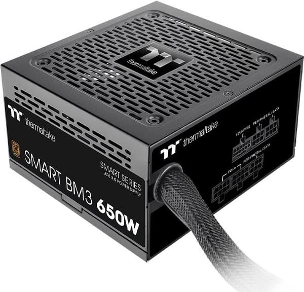 Thermaltake Smart BM3 strømforsyning 650 W 24-pin ATX ATX sort (PS-SPD-0650MNFABE-3)
