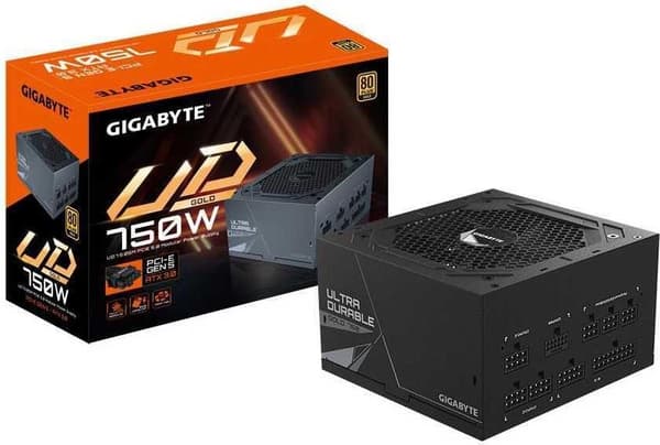 Gigabyte UD750GM PG5 strømforsyning 750 W 20+4 pin ATX ATX sort (GP-UD750GM PG5)