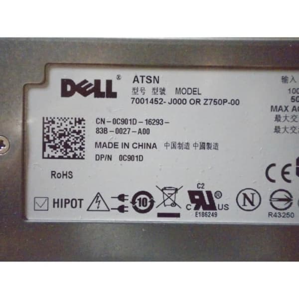 C901D strömförsörjning för DELL Poweredge 2950