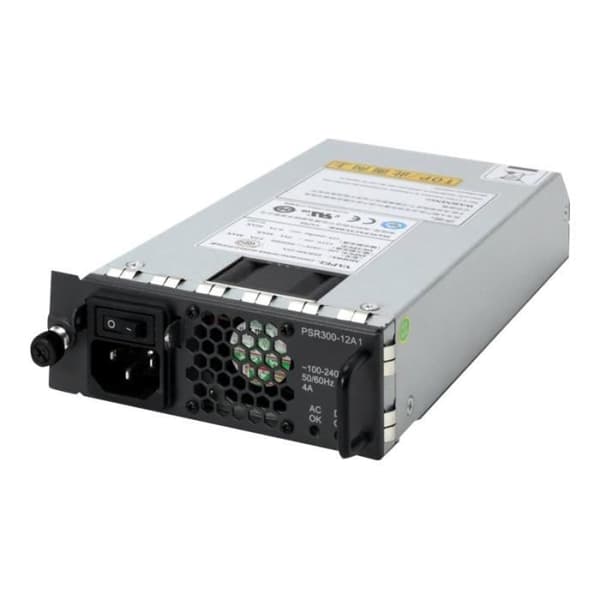 HPE ARUBA - X351 - Strömförsörjning - Hot plug (pluggbar modul) - AC 100-240 V - 300 Watt - För MSR3044, MSR3064- USED Metallisk