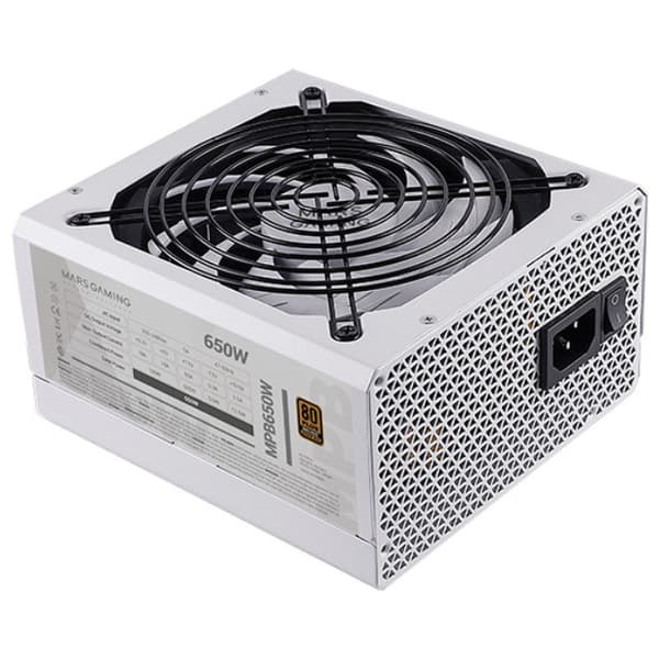 Mars Gaming Strømforsyning Mpb650w 650w 80 Plus Søvfarvet Hvid