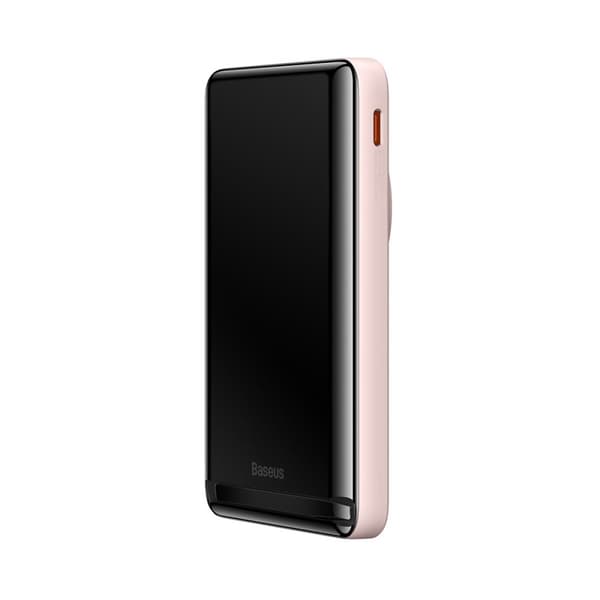 Powerbank med MagSafe trådløs opladning 10000mAh 20W USB-C kabel 0,5m pink