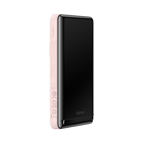 Powerbank med MagSafe trådløs opladning 10000mAh 20W USB-C kabel 0,5m pink