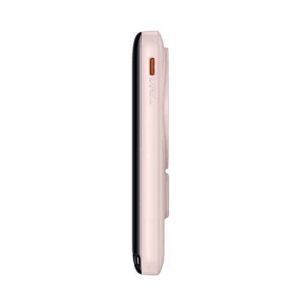 Powerbank med MagSafe trådløs opladning 10000mAh 20W USB-C kabel 0,5m pink
