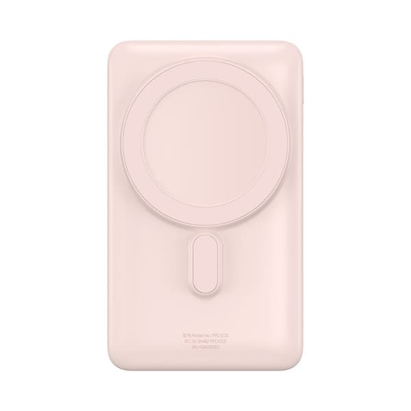 Powerbank med MagSafe trådløs opladning 10000mAh 20W USB-C kabel 0,5m pink