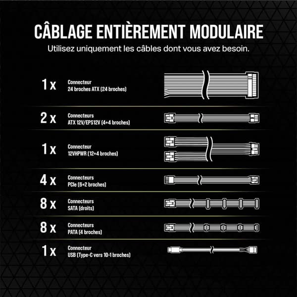 Corsair Strömförsörjning Hx1200i Modular 1200w 80 Platinium