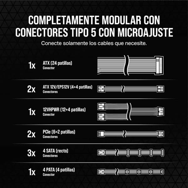 Corsair Strömförsörjning Rm750x Shift Modular 3.0 750w 80 Gold