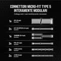 Miniatyrbillede 6 af 8: Corsair Strømforsyning Rm850x Shift Modular 3.0 850w 80 Gold