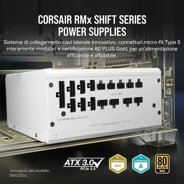 Corsair Strømforsyning Rm850x Shift Modular 3.0 850w 80 Gold