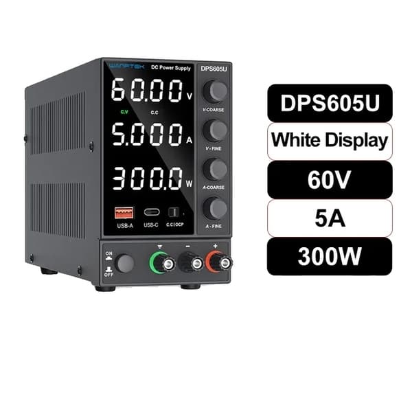DC-virtalähde, säädettävä jännite, USB-liitäntä, UUSI DPS605U, 220V NEW DPS605U