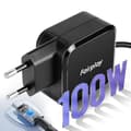 Miniatyrbild 3 av 4: 100W GaN USB-C-laddare för bärbar dator och MacBook Fairplay Svart