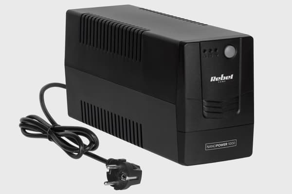UPS REBEL computer nødstrømforsyning model Nanopower 1000 (offline, 1000VA / 600W, 230 V, 50Hz)