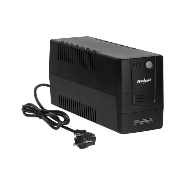 UPS REBEL computer nødstrømforsyning model Nanopower 850 (offline, 850VA / 480W, 230 V, 50Hz)