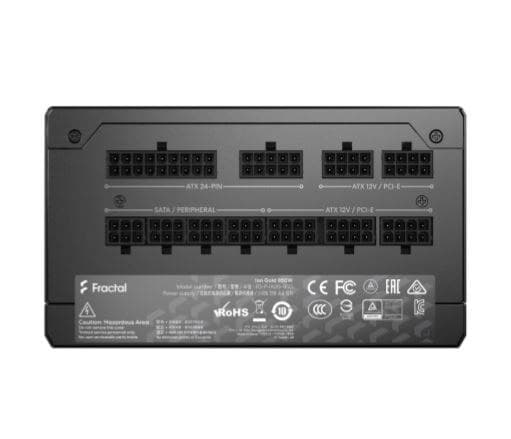 Fraktal design | Fuldt modulær PSU | ION Guld 750W | 750 W