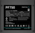 Miniatyrbillede 4 af 7: DeepCool PF750 - 750 W - 230 V - 85% - overbelastning - overspænding - kortslutning - underspænding -