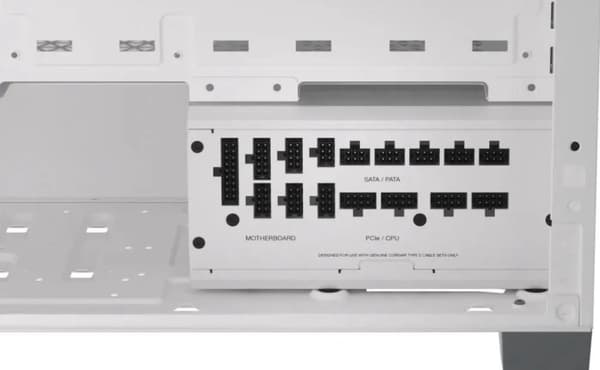 Corsair RMx Shift White Series RM1200x Cybenetics Gold ATX Power - PC/Server strømforsyning (CP-9020276-EU)