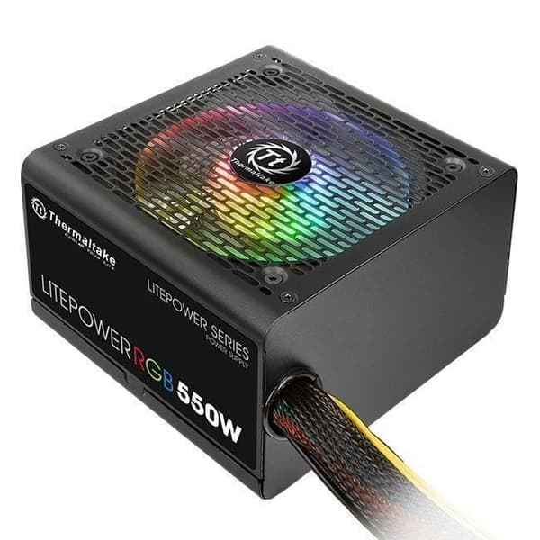 Thermaltake ATX 550W Litepower RGB strömförsörjning - ATX moderkort - RGB färg
