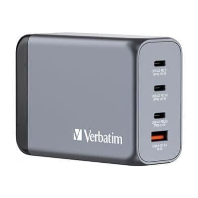 Strömadapter - Verbatim - Verbatim - Strömadapter - GaN - 240 Watt - 5 A - PD 3.0, QC 3.0, Power Delivery 3.1, PD/PPS -